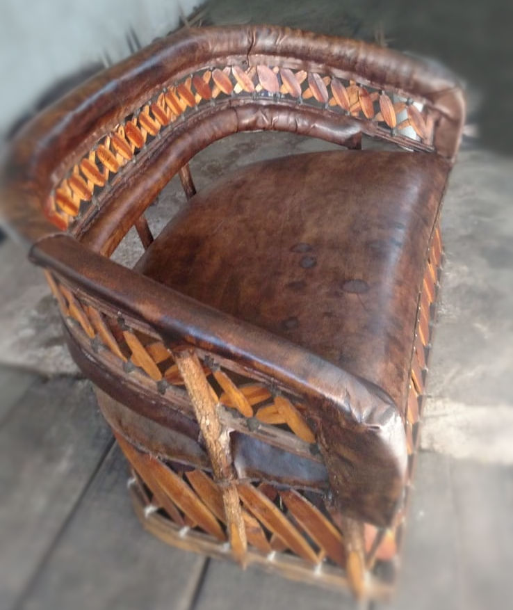piel curtida para sillón de alta calidad